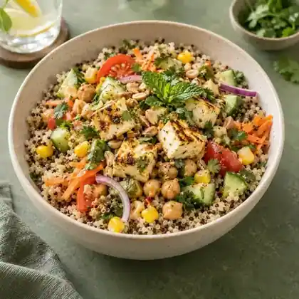 Quinoa Paneer Protein Bowl