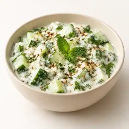 Cucumber Mint Curd Salad