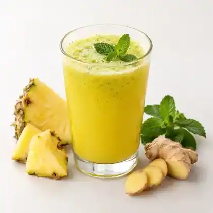 Pineapple Ginger Mint Fresh Juice
