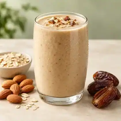 Almond Oats and Dates Shake