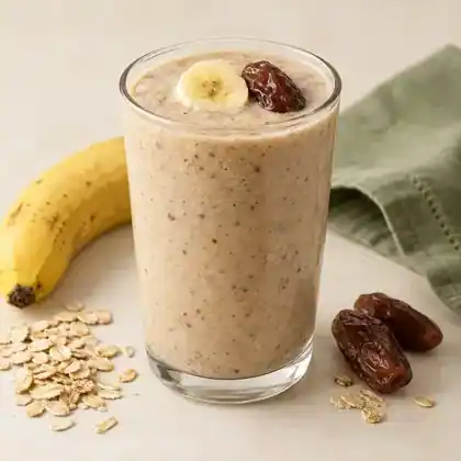 Banana Dates Oats Smoothie