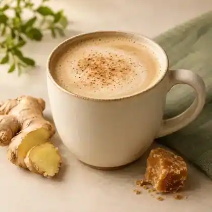 Ginger Gur Latte
